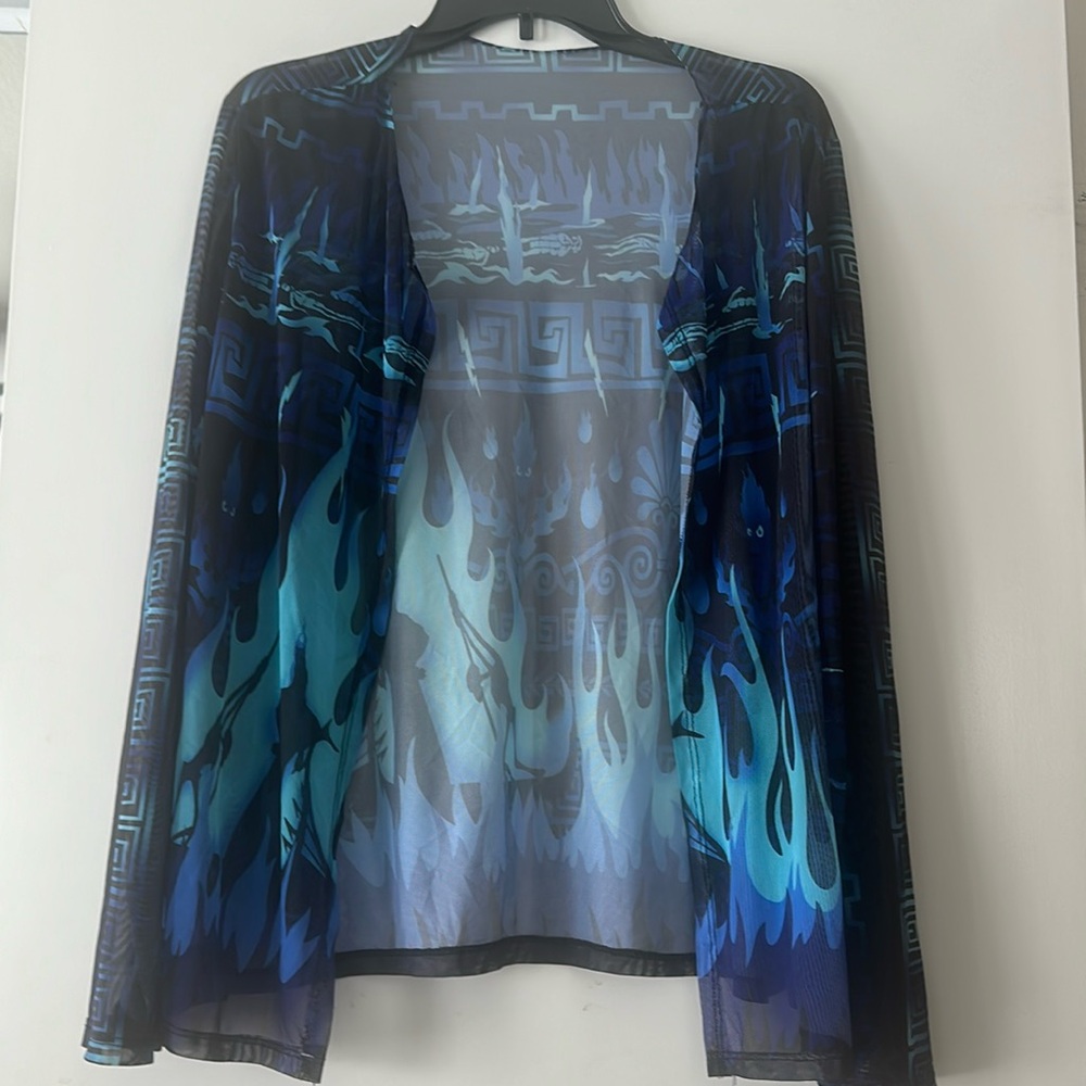 Sheer lightweight Disney’s Hercules hades-the underworld shrug coverup size s/m